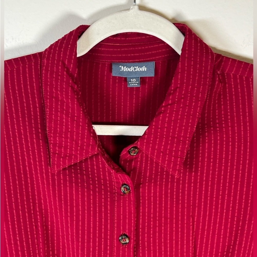 Modcloth Broadcast Coordinator Button Down Shirt … - image 7